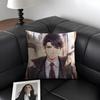 Mr Love Queen'S Coice Victor Cushion Cover Natural Linen Organic Fabric Double-Sided Printing Sofa Home Decor Gift Pillow Case