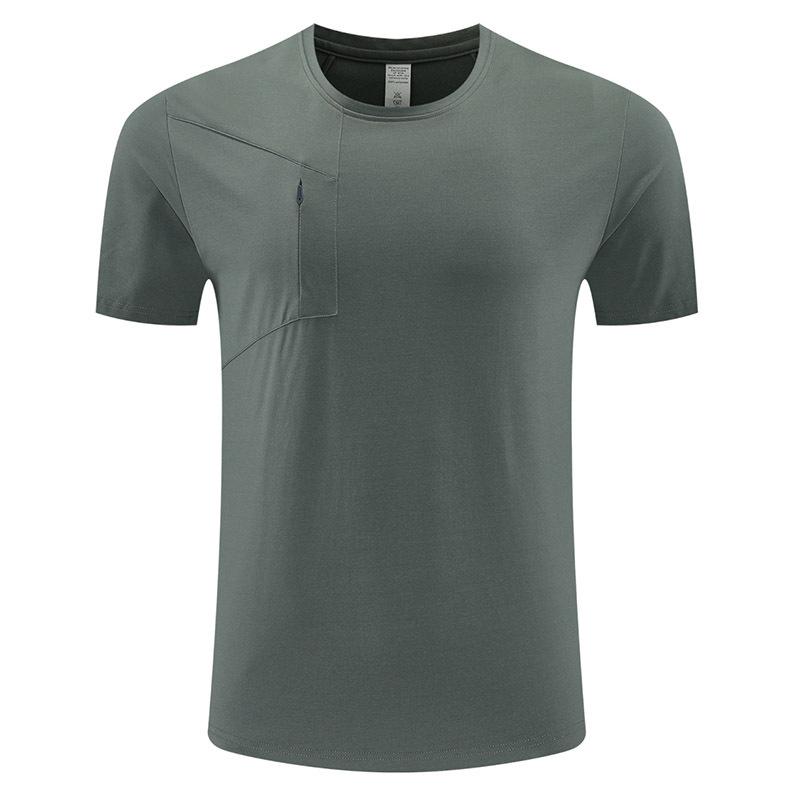 Quick-drying short-sleeved t-shirt men's outdoor sports round neck breathable sweat-absorbing fitness running mountaineering cycling