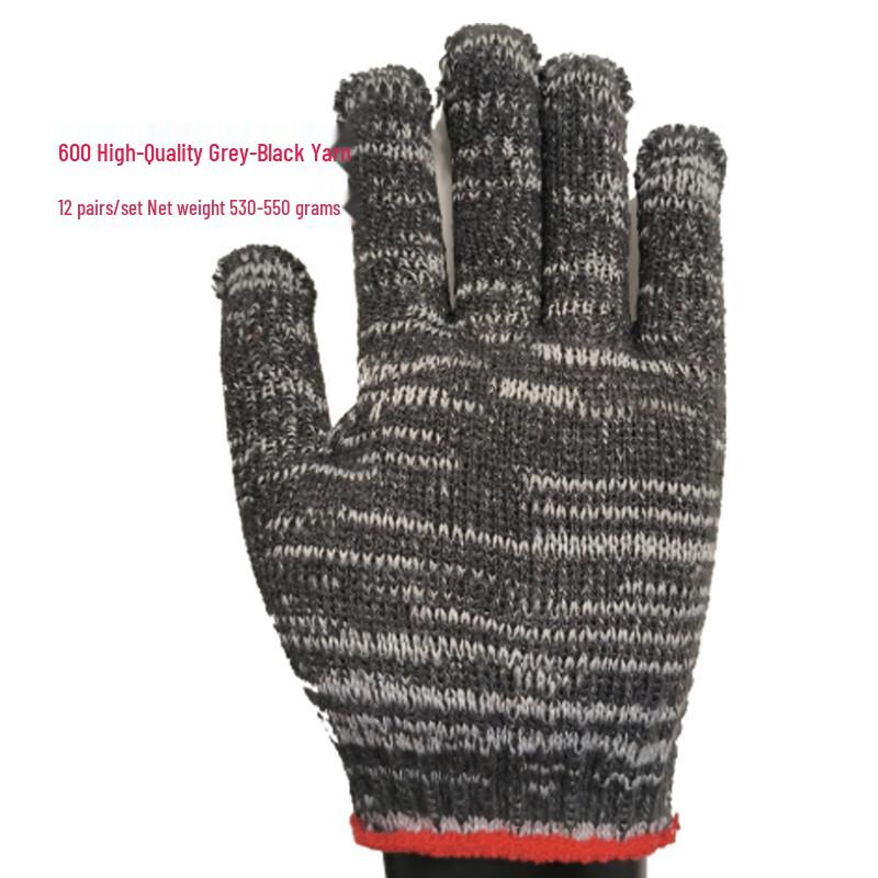 Huibing Wear-Resistant Cotton Nylon Work Gloves