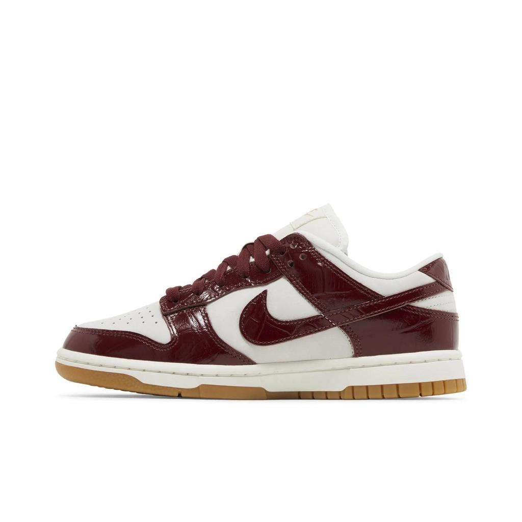 Nike Dámské Dunk Low LX 'Team Red Croc' (dámské velikosti) Phantom / Tmavě červená / Béžová / Světle hnědá podrážka Skate boty FJ2260 004