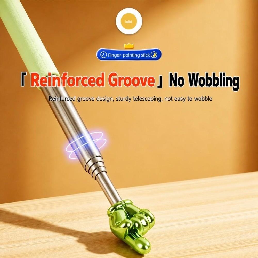 Finger Design Retractable Reading Stick Extendable Teaching Stick Pointing Rod  Kids Reading