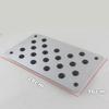 28*16*0.2cm Car Aluminum Alloy Non-slip Environmental Rubber Heel Plate Pedal