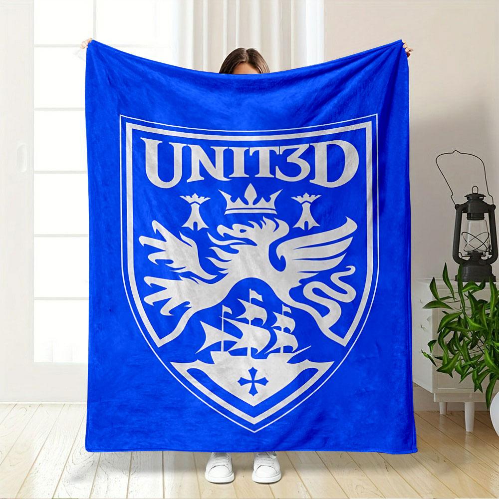 UNIT3D Blue Crest Blanket for all seasons blanket lunch break throw gift
