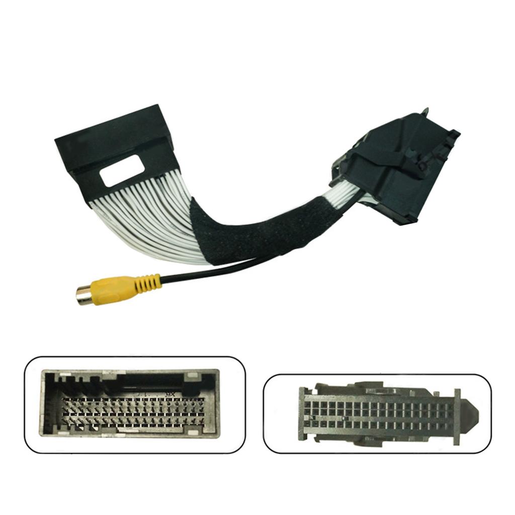 Car Navigation System Reversing Rear View Camera Adapter Cables Harness For Sync 1 2 3 Camera Input Adapter RCA