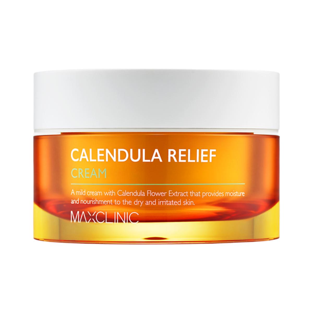 MAXCLINIC Calendula Relief Cream Hydrating Calming Facial Moisturizer 50g