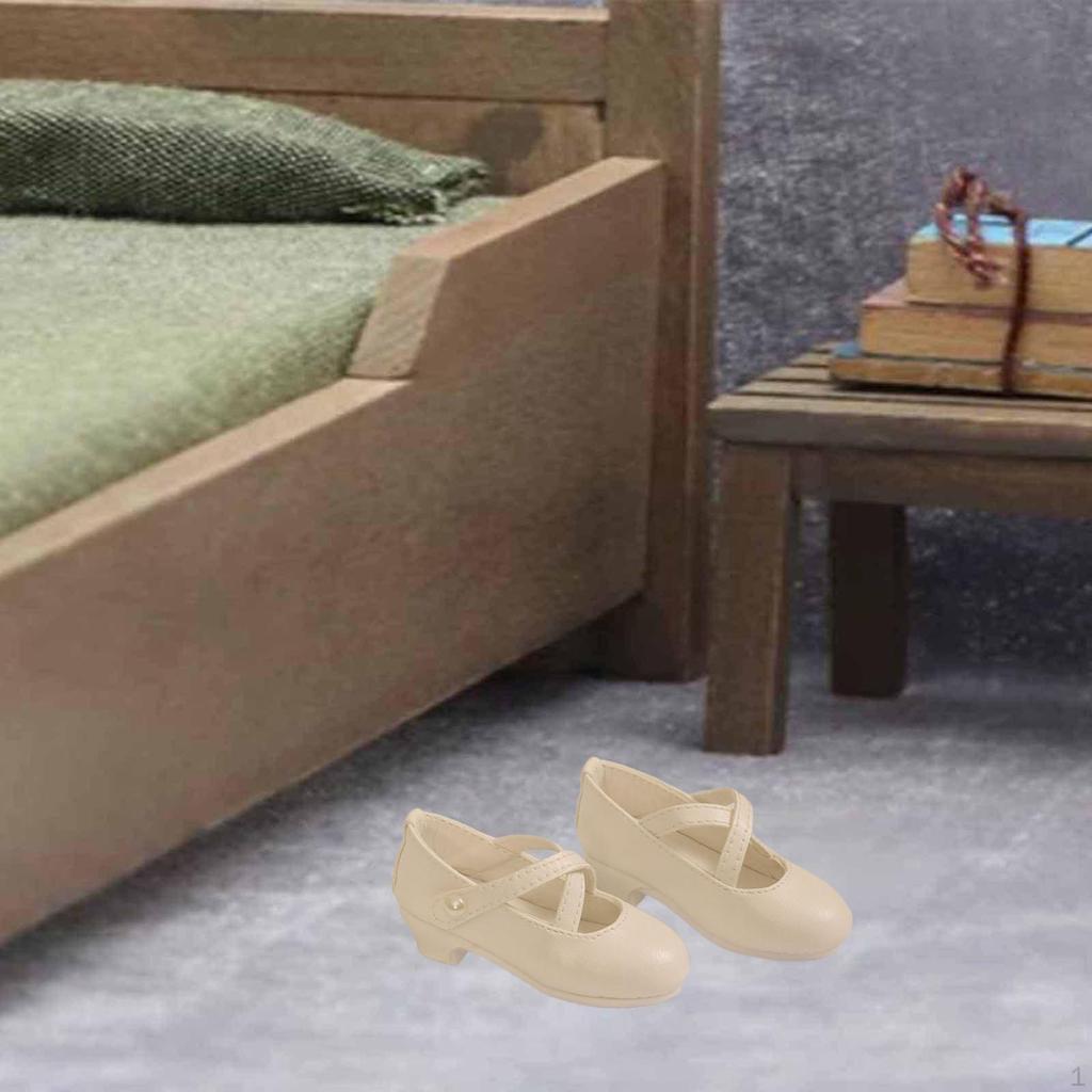 1/4 Female Figure Shoes PU Fashion Realistic Sturdy BJD Doll Accessories High Heel Mini