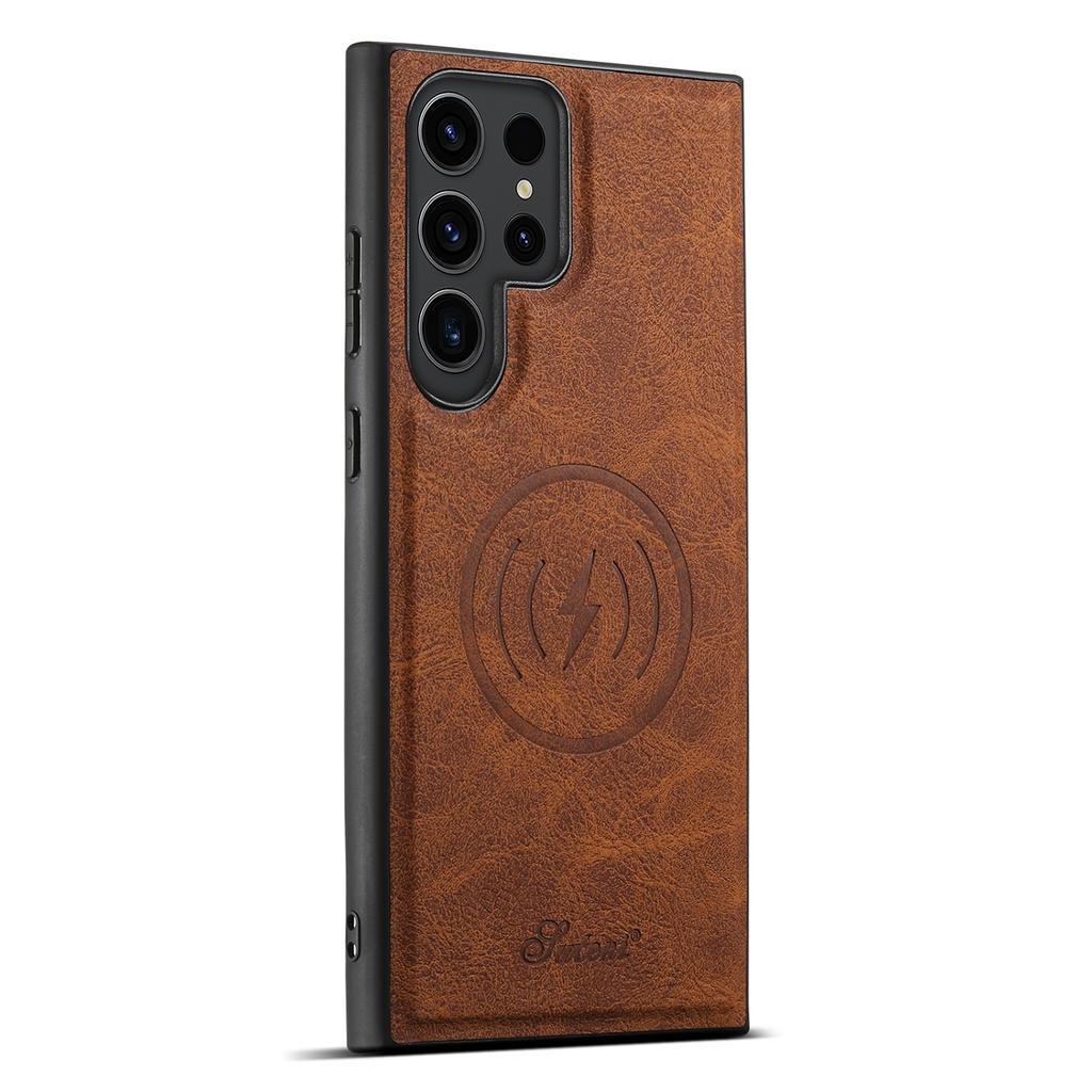 SUTENI H16 For Samsung Galaxy S24 Ultra Kickstand Phone Case Detachable Magnetic Card Holder