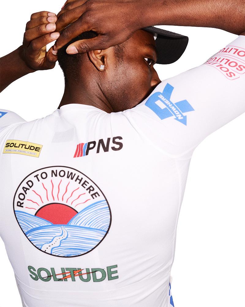 Maillot de cyclisme haute élasticité PNS Elite pour hommes et femmes - Manches courtes pour cyclisme sur route professionnel