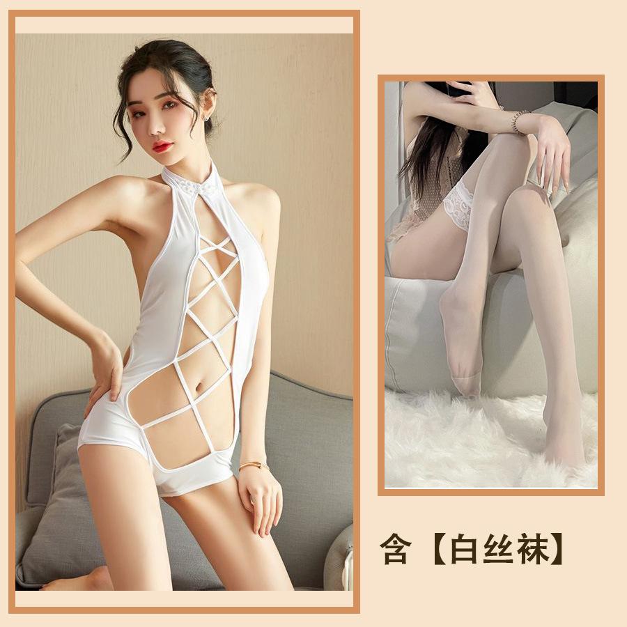 Sex Underwear Sexy Water Hollow Straps Classic Pajamas Crossed Small Breasts Big onesies Women