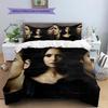 The Vampire Diaries Pattern Bedding Home Decoration Birthday Gift (1 * Duvet Cover + 2 * Pillowcase, Without Core)