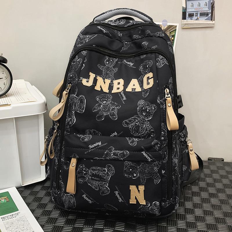 Schoolbag Children Elementary School Students Girls Junior High School Students High School Students Boy Letters Backpack