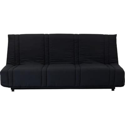 3-seater Sofa Bed - Black Fabric - Contemporary Style - L 193 X D 92 Cm - LENA