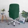 Green Velvet Swivel Chair Cover For Office Use