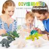 Children'S Three-Dimensional Graffiti Dinosaur Campus Learning To Draw Diy Hand-Painted Dinosaurs, Coloring Toys
