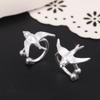 1Pair Simple Swallow Bird Ear Clip For Women Girls Simple Animal Non-Piercing Fake Cartilage Ear Cuff Jewelry Gifts