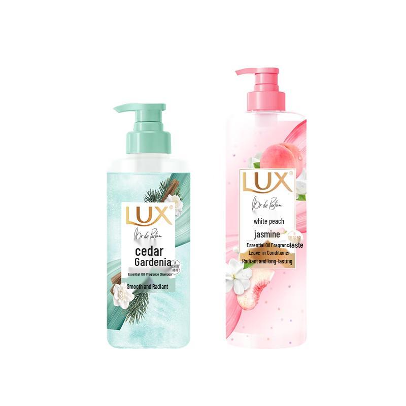 LUX White Peach Jasmine Conditioner & Cedar Gardenia Shampoo Set