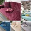 Plush Solid Color Sofa Covers Cushion Universal Slipcover Four Winter Seasons