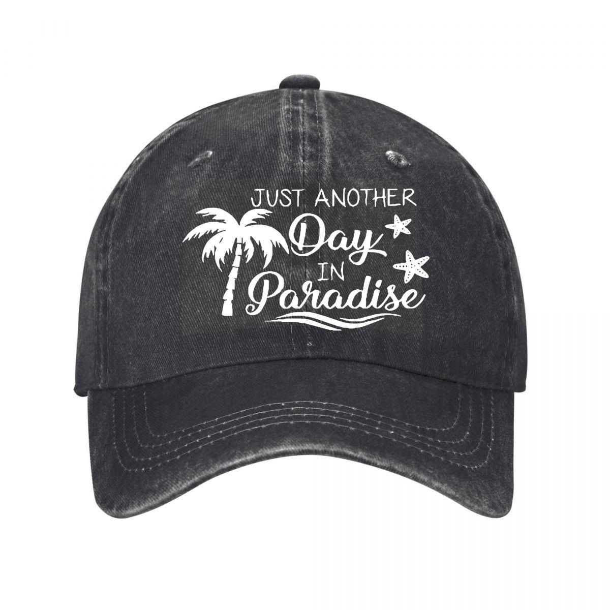 Vintage Paradise Palm Baseball Cap Washed Baseball Cap Adjustable