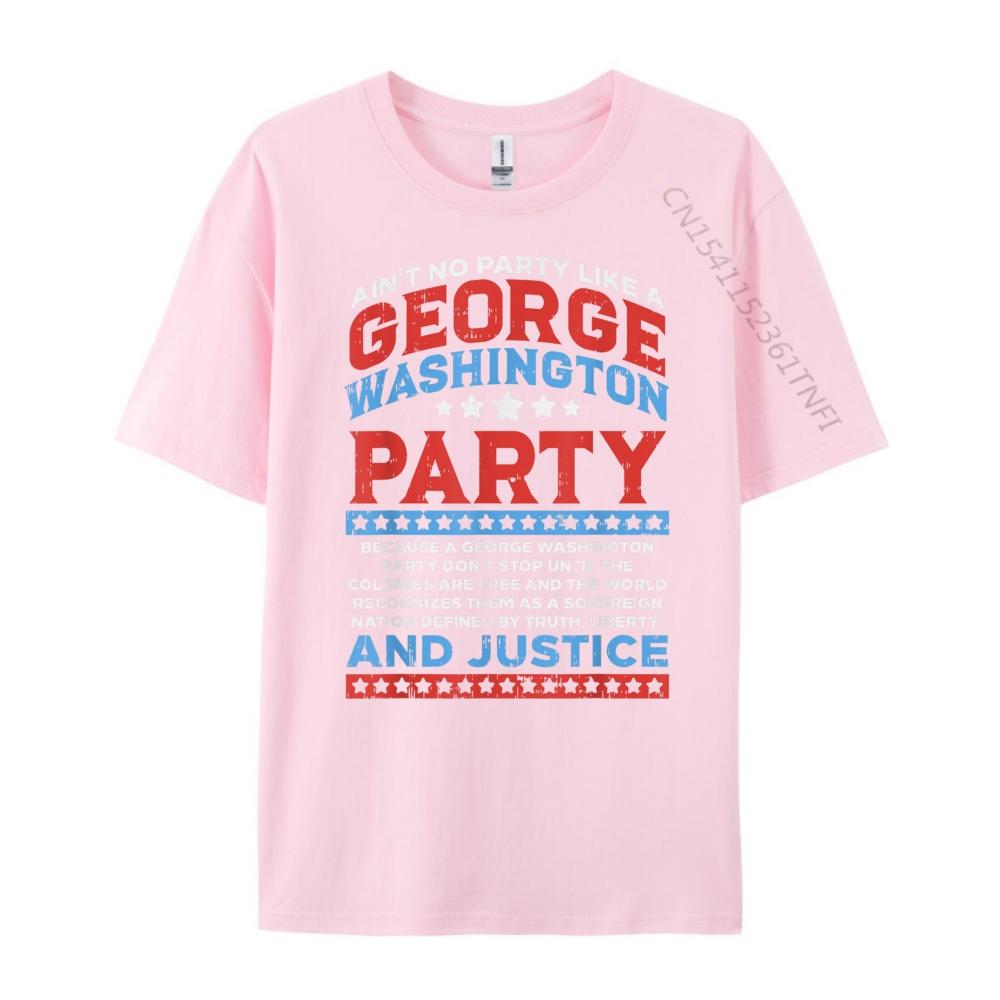 George Washington Party Free Country Funny USA 4th Of July Green And White Graphic T Shirt Man Tee Tops  Tees Family