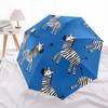 1pc Zebra Pattern Automatic Open/close, All-Season Portable Folding Umbrella, Travel, Everyday, Formal Events - Compact Luxury Parasol, Outdoor Access