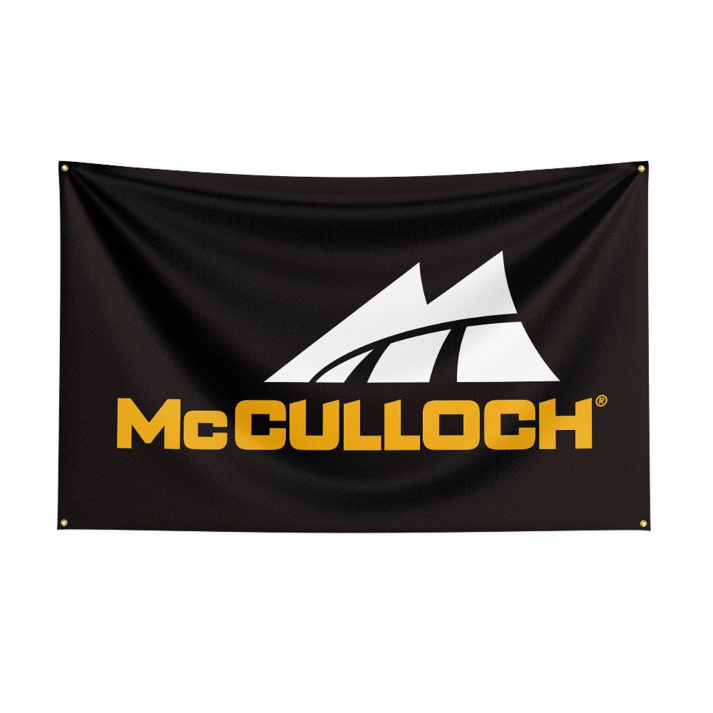 M-mccu-llo-ch chainsaws Tool Flag Polyester Printed Cars Flags Custom Banner Tapestry for Room Garage Decor Power Flag