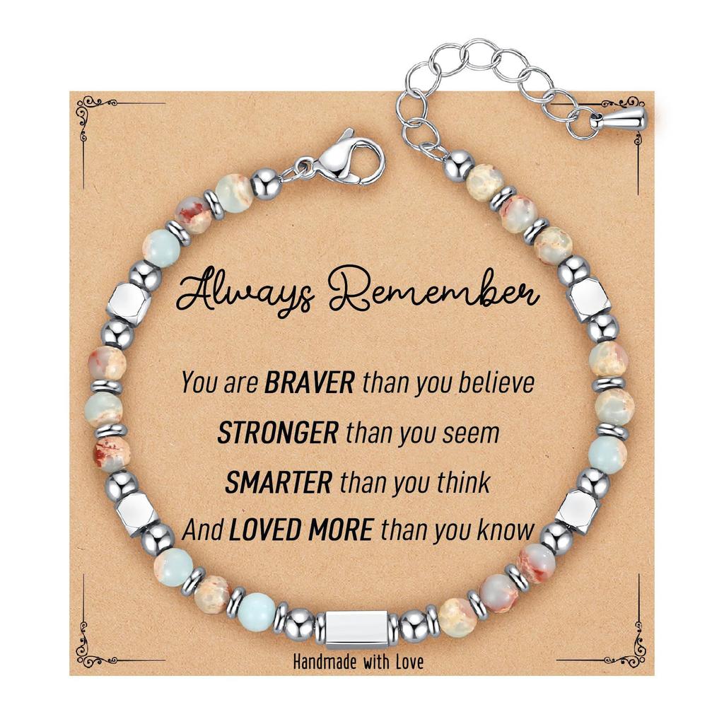JYL TS Bracelet Letter Heart  Set Stackable Friendship & Personalized Luck
