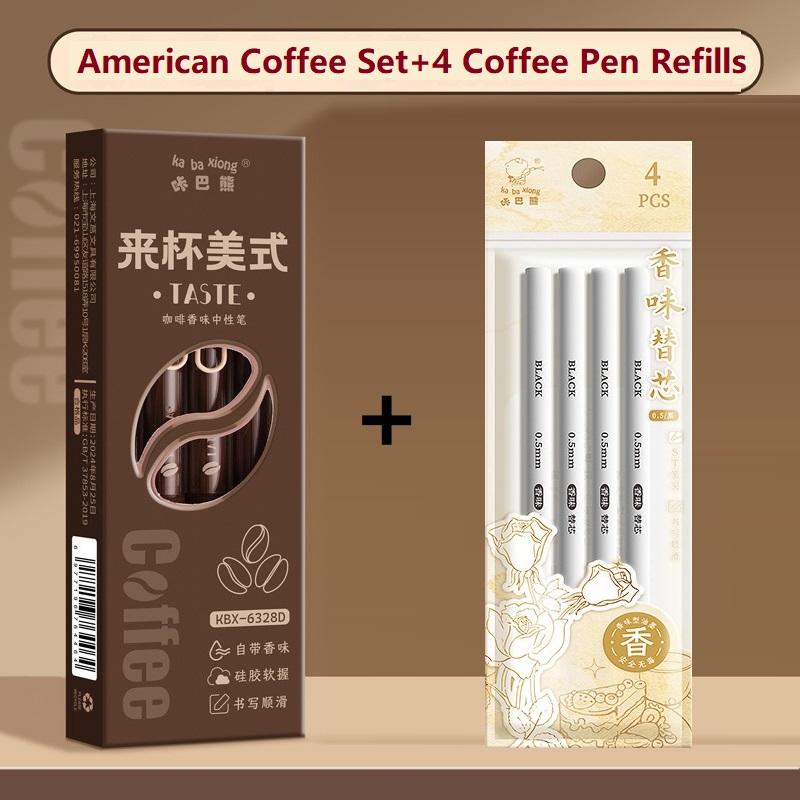 4pcs Scented Gel Pen Set 0.5 Unique Fragrance Ink ST Nib Ergonomic Grip Smooth Writing Pens Cute Novelty Office School Supplies