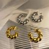 Fashion Jewelry Cool Style Hot Sale Big Thick Circle Hoop Earrings for Women Girl Hot Sale Popular Ear Accessories Dropshipping