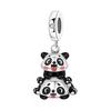Cute Panda Charm Beads For Bracelet DIY Jewelry Making Accessories Cartoon Pendant Stringing Supplies Craft Parts