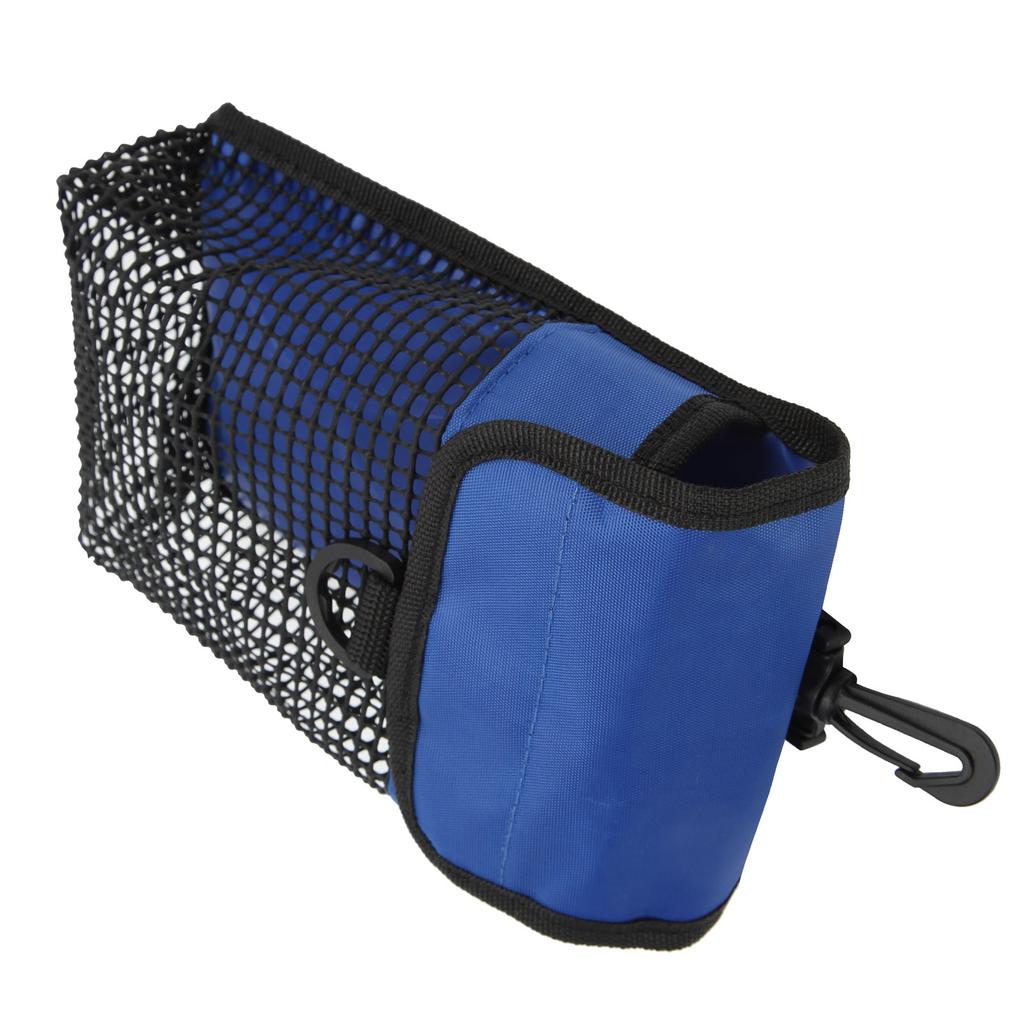 21x14cm Portable Diving Mesh Gear Bag with Buckle Lightweight Underwater Marker Mesh Pouch