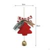 Christmas Tree Pendant Ornament Wall Hanging Cute Versatile with Bowknot And Bell Xmas Decor