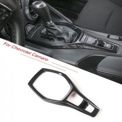 Koolstofvezel Centrale Versnellingsbakpaneel Decoratieve Afdekking Strip voor Chevrolet Camaro 2017+