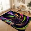 Fantasy Magic Theme Crystal Velvet Floor Rug Personalized Custom Name Text Warm Carpet Home Decoration