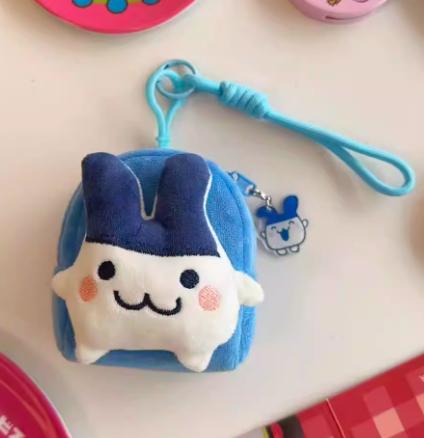 

Animation Design Tamagotchi Charms Adorable Mametchi Lovelin Kuhcipatchi Miniature Pendant Key Ring Coin Purse Collector-Worthy Decoration Kids