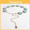 Catena Vita Larga in Metallo Turchese Vintage con Intaglio a Palazzo Ricco per Donna Accessorio Estivo