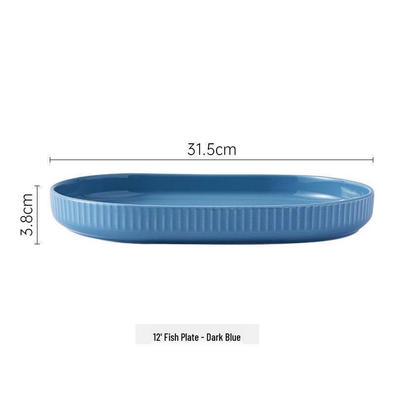 Retro Deep Ceramic Bowl for Soup, Pasta, or Fruit – Ideal for Home Dining Table and Western Cuisine.