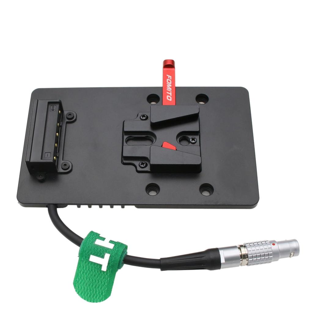 HangTon Plate Power Supply for DJI Ronin 4D Female 10cm V-Mount V-Lock Camera, 6-Pin Connector,