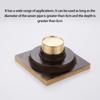 Elegant Styles Sturdy Brass Shower Drain with Sealing Odorless Designs Bathroom Accessory Portable for Home Use