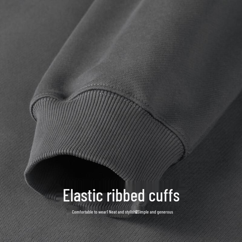 Men's Fleece-Lined Round Neck Long Sleeve Sweatshirt