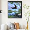 5D Diy Diamond Painting Fluttering Eagle Cross Stitch Set Full Diamond Embroidery Mosaic Art Picture of Rhinestones Decor Gift