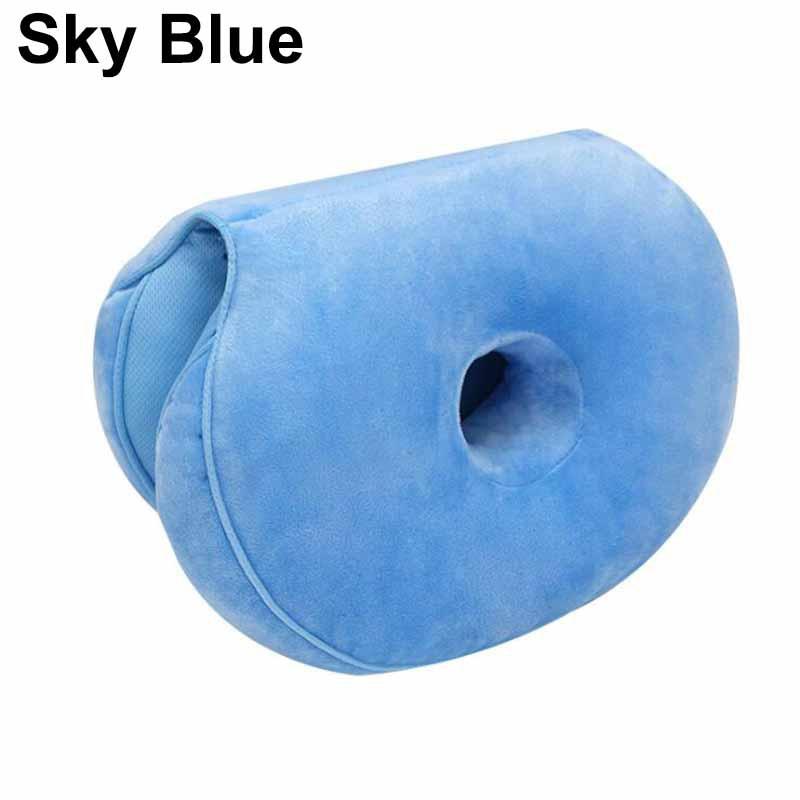 New Dual Comfort Orthopedic Cushion Pelvis Pillow Lift Hips Up Seat Cushion Multifunction Plush Cushion Latex Granules Memory Foam Folding Pad