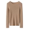 Women's 100% Pure Cashmere Slim Fit Round Neck Long Sleeve Sweater - Warm, Knit, Autumn/Winter.