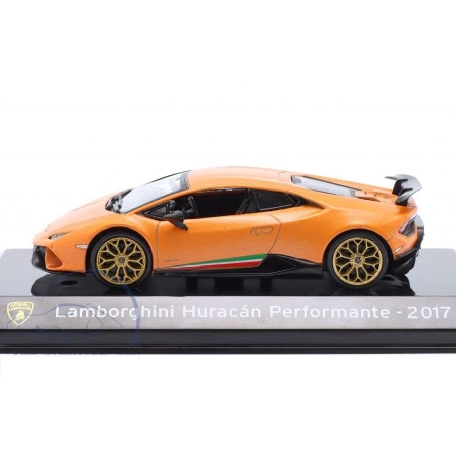 Lamborghini Huracan Performante 1/43 Scale Diecast Model Car (Orange) 2017 with Case [Parallel Import]