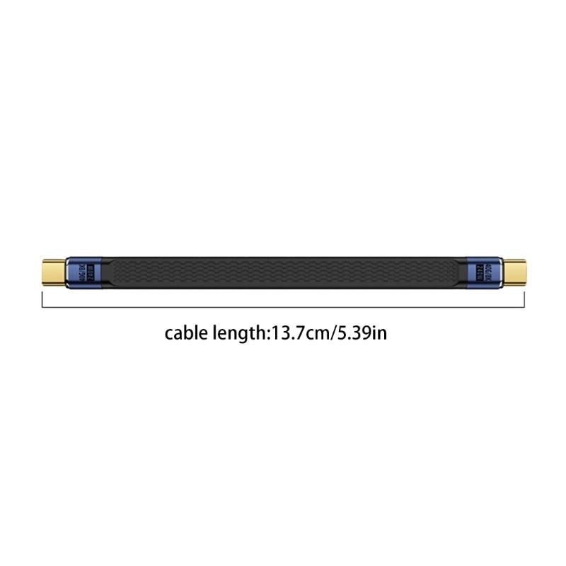 USB4 Cable PD240W Fast Charging 40Gbps Data Transfer Compatible Flexible Design 8K Video Output Aluminum Alloy Texture