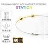 Magnetický náhrdelník Phiten RAKUWA EXTREME Station, stříbrný, 45 cm, úleva od krve [ztuhlá ramena] [ztuhlý krk] [zlepšuje ztuhlost] [úleva od ztuhlosti]