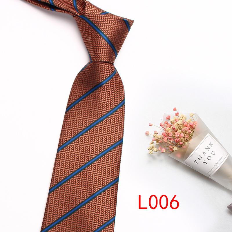 Business Dress Striped Tie, Polyester Cotton Jacquard 8Cm Striped Plaid Tie Source