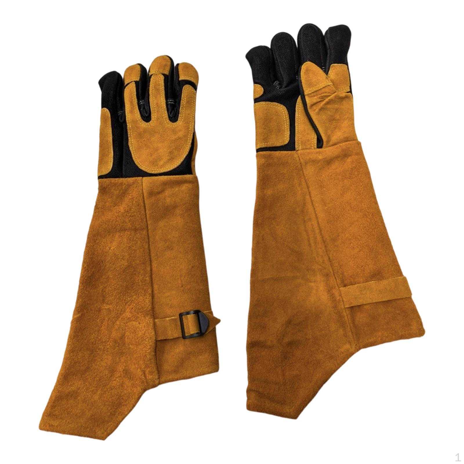 

Animal Handling Gloves Cat Grooming BBQ Ggardening Protective Arm Protection жёлтый