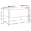 VidaXL Banc de rangement chêne marron 70x42,5x47 cm bois d'ingénierie, banc, banc à chaussures, banc d'entrée, banc de 839022