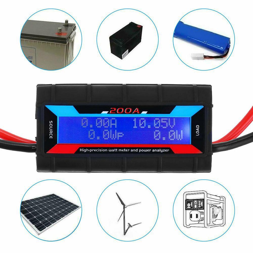 200AMP Volt Watt Meter Digital DC Caravan Solar Power Analyzer  12V