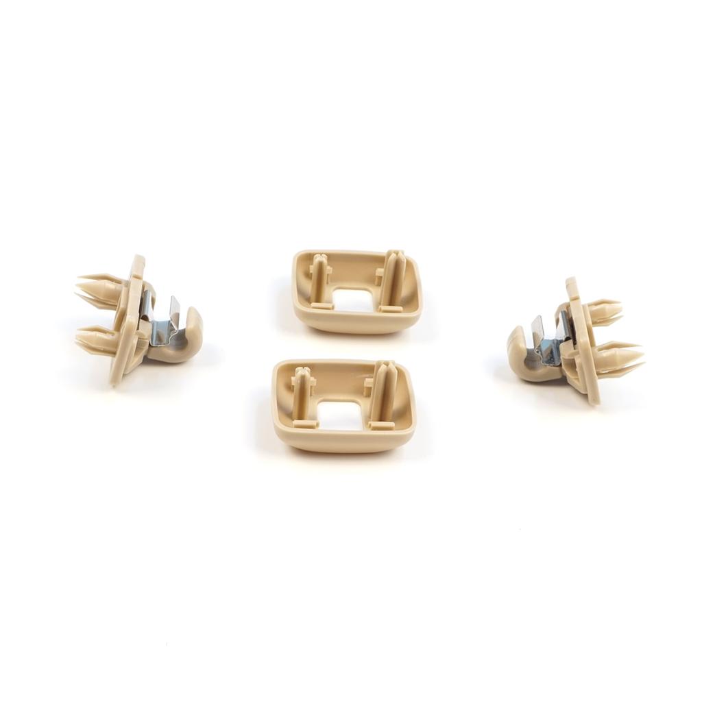 EDP1657-1 2 Pieces Sun Visor Shade Holder Hook Clips Beige Color for  A1 A3 A4 B7 B8 B9 A5 A6 C6 Q2 Q3 Q5 TT Seat Exeo